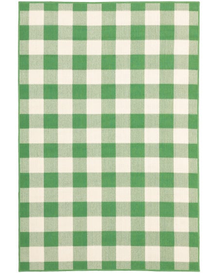 Meridian 2598g Green/Ivory Area Rug