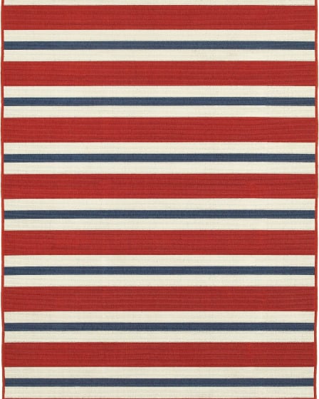Meridian 5701r Red/Blue Area Rug