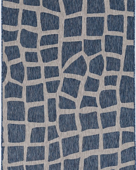 Provo 5763 Blue/Grey Bedrock Area Rug
