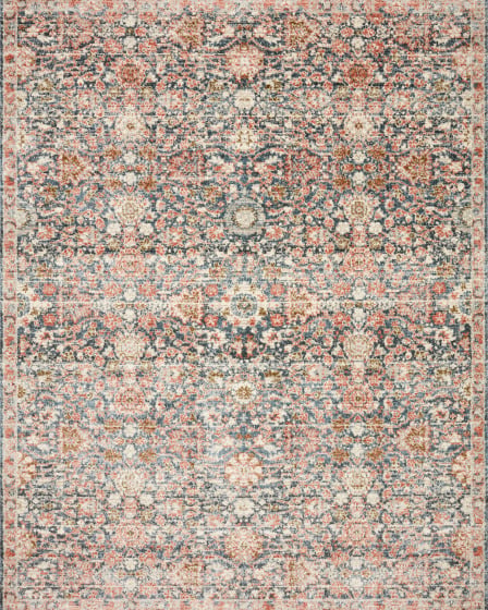 Saban SAB-03 Navy/Rust Area Rug