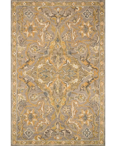 Victoria VK-04 Grey/Multi Area Rug