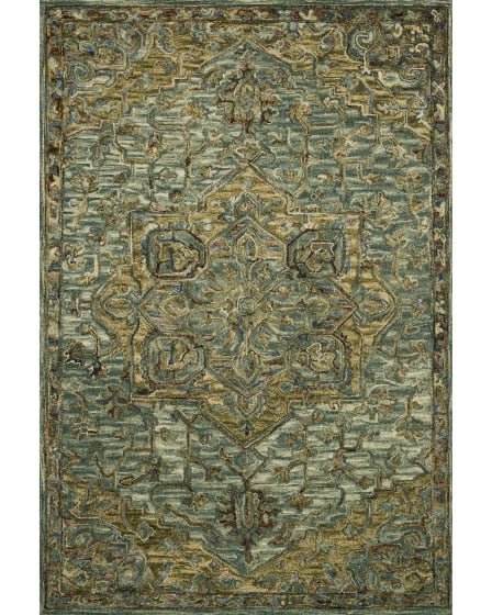 Loloi Victoria VK-20 Dark Green/Tobacco Rug