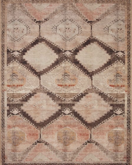 Wynter WYN-08 Graphite/Blush Area Rug