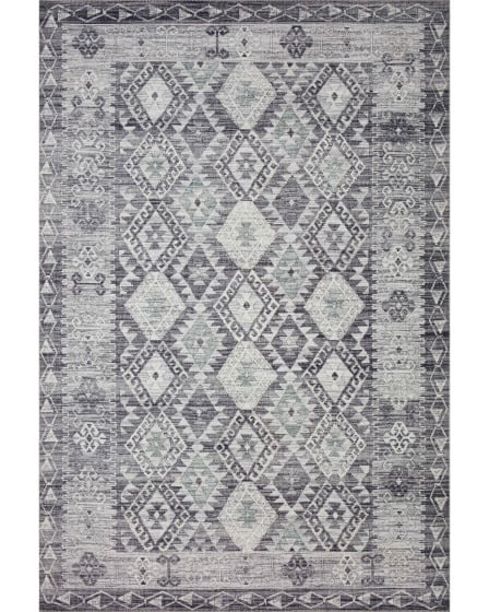 Zion ZIO-03 Charcoal/Slate Area Rug