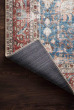 Loren LQ-01 Blue/Brick Area Rug