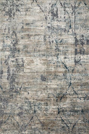 Cascade CAS-01 Taupe/Blue 6'7"x9'2" Area Rug