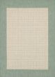 Recife Checkered Field Natural/Green Area Rug