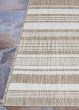 Recife Gazebo Stripe Champ/Taupe Area Rug