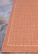 Recife Saddlestitch Terra Cotta/Natural Area Rug