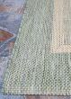 Recife Stria Texture Natural/Green Area Rug