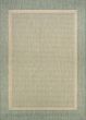 Recife Stria Texture Natural/Green Area Rug