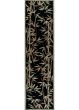 Sparta 3147 Black Bamboo Border Area Rug
