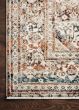 Theia THE-05 Taupe/Brick Area Rug