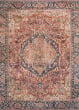 Layla LAY-08 Red/Navy Area Rug
