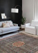 Layla LAY-09 Cobalt Blue/Spice Area Rug