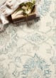 Norabel NOR-04 Ivory/Blue Area Rug