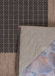 Recife Checkered Field Black/Cocoa Area Rug