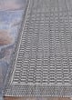 Recife Saddlestitch Grey/White Area Rug