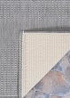 Recife Saddlestitch Grey/White Area Rug