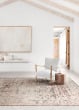 Theia THE-05 Taupe/Brick Area Rug