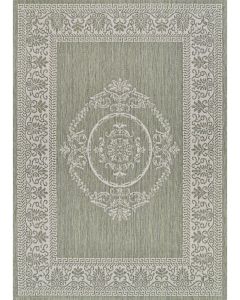Recife Antique Medallion Sage Leaf/Ivory Rug