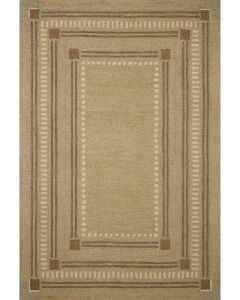Alfie ALF-04 Green/Natural Area Rug