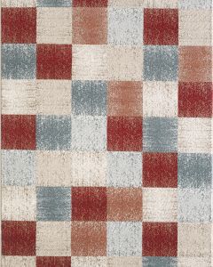 Avalon 5616 Brown Checkered Area Rug