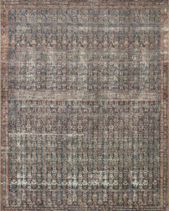 Billie BIL-02 Ocean/Brick Area Rug