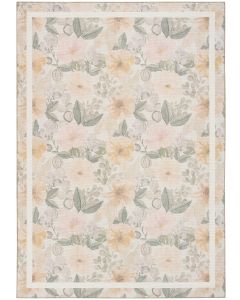 Botanical Washables BOT01 Beige Multicolor Area Rug
