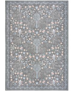 Botanical Washables BOT04 Charcoal Multicolor Area Rug
