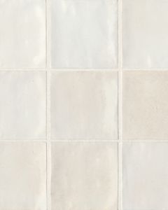 Celine Glossy White Glazed Porcelain Tile 4"x4" Tile