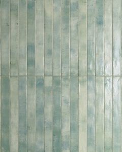 Chroma Aquamarine Glazed Porcelain Tile 2"x18" Tile