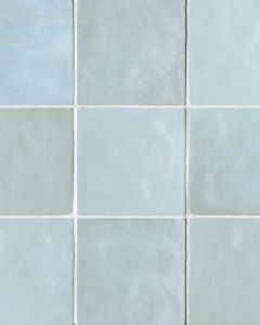 Cloe Baby Blue Glazed Ceramic Tile 5"x5" Tile