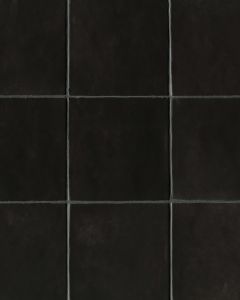 Cloe Black Glazed Ceramic Tile 5"x5" Tile