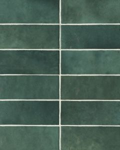 Cloe Green Glazed Ceramic Tile 2.5"x8" Tile