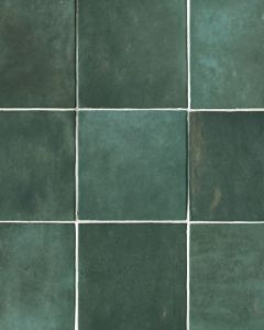 Cloe Green Glazed Ceramic Tile 5"x5" Tile