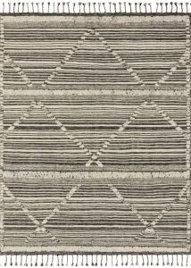 Iman IMA-01 Ivory/Charcoal Area Rug