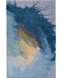 Kawai 8987F Blue/Gold/Gray Area Rug