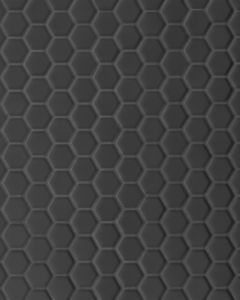 Le Cafe Black Porcelain 1" Hexagon Mosaic Tile 1"x1" Hexagon Mosaic Tile