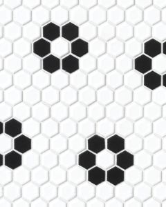 Le Cafe Design 2 Glazed Porcelain Mosaic Deco Tile 1"x1" Mosaic Deco Tile