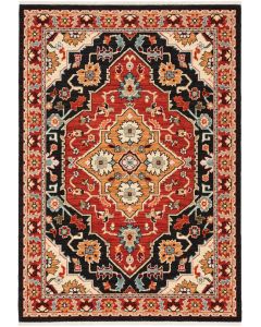Lilihan 4929a Black/Red Area Rug