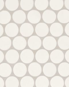 Makoto Shoji White Glazed Porcelain Tile 2" Mosaic Tile