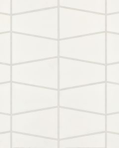 Marin Pearl White Trapezoid Mosaic Tile
