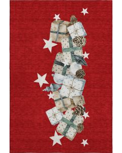 Merry & Bright MY27 Red Area Rug