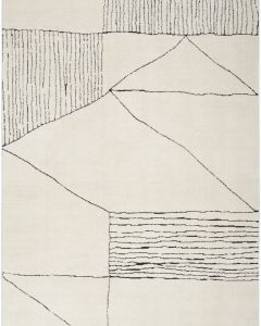 Modern Comfort MNC02 Ivory Black Area Rug