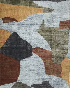 Nordic NRC18 Blue Multicolor Area Rug