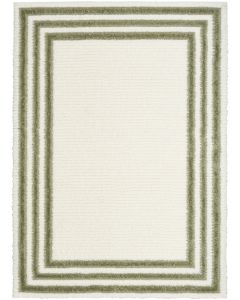 Pacific Shag PCS03 Ivory Green Area Rug