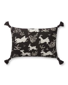 PLL0027 Black/Ivory 13"x21" Pillow