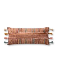 PLL0084 Brick/Multi 13" x 35" Pillow