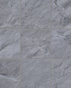 Prati Breccia Grey Honed Glazed Porcelain 4"x4" Mosaic Tile